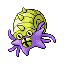 Omastar shiny front-facing sprite from Pokémon FireRed