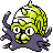 Omastar shiny front-facing sprite from Pokémon Silver
