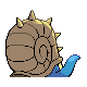 Omastar back-facing sprite from Pokémon HeartGold