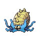 Omastar front-facing sprite from Pokémon HeartGold