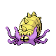 Omastar shiny front-facing sprite from Pokémon HeartGold