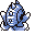 Omastar back-facing sprite from Pokémon Blue
