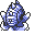 Omastar back-facing sprite from Pokémon Yellow