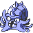 Omastar front-facing sprite from Pokémon Yellow