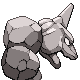 Onix back-facing sprite from Pokémon Diamond