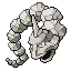 Onix front-facing sprite from Pokémon FireRed