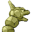 Onix shiny back-facing sprite from Pokémon FireRed