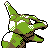 Onix shiny back-facing sprite from Pokémon Gold