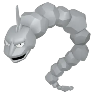 Onix front-facing sprite from Pokémon Shining Pearl
