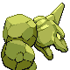Onix shiny back-facing sprite from Pokémon Platinum