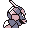 Onix back-facing sprite from Pokémon Blue