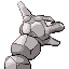 Onix back-facing sprite from Pokémon Ruby