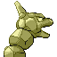 Onix shiny back-facing sprite from Pokémon Ruby