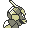 Onix back-facing sprite from Pokémon Yellow