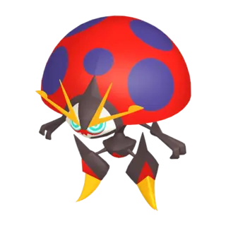 Orbeetle front-facing sprite from Pokémon Shield