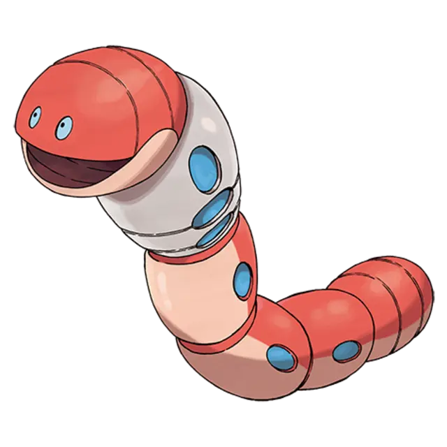 Orthworm, the Earthworm Pokémon — Steel-type Pokémon official artwork