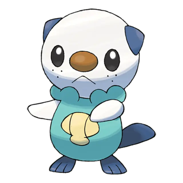 Oshawott, the Sea Otter Pokémon — Water-type Pokémon official artwork