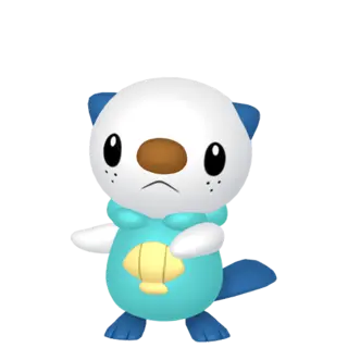 Oshawott front-facing sprite from Pokémon Violet
