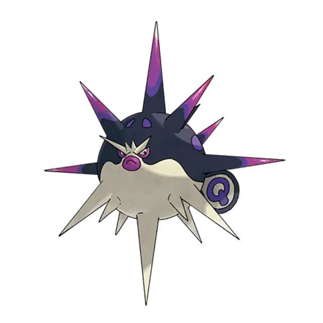 Overqwil, the Pin Cluster Pokémon — Dark/Poison-type Pokémon official artwork