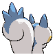 Pachirisu back-facing sprite from Pokémon Diamond