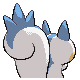 Pachirisu back-facing sprite from Pokémon SoulSilver