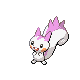 Pachirisu shiny front-facing sprite from Pokémon SoulSilver