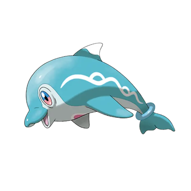 Palafin, the Dolphin Pokémon — Water-type Pokémon official artwork