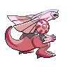 Palkia shiny back-facing sprite from Pokémon White