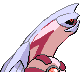 Palkia shiny back-facing sprite from Pokémon Pearl