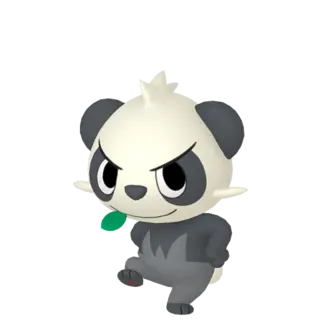 Pancham front-facing sprite from Pokémon Shield