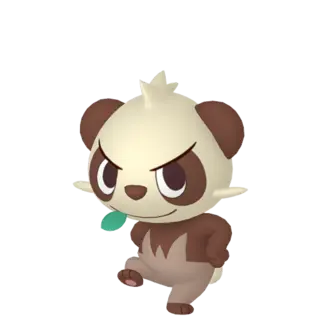 Pancham shiny front-facing sprite from Pokémon Shield