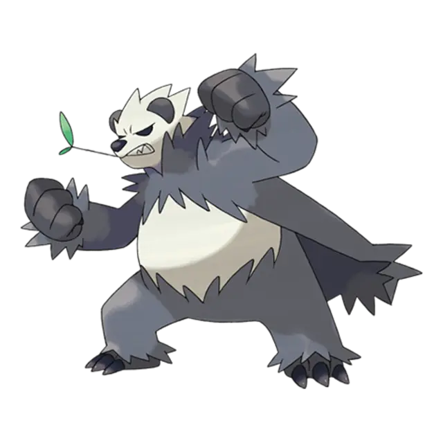 Pangoro, the Daunting Pokémon — Fighting/Dark-type Pokémon official artwork