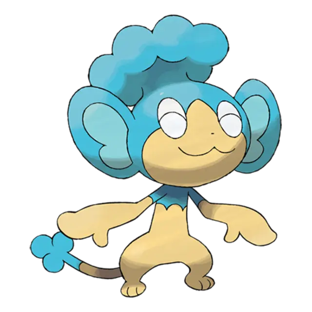 Panpour, the Spray Pokémon — Water-type Pokémon official artwork