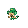 Pansage front-facing sprite from Pokémon Black 2