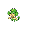 Pansage shiny front-facing sprite from Pokémon Black 2