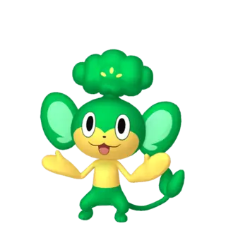 Pansage front-facing sprite from Legends Za