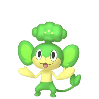 Pansage shiny front-facing sprite from Legends Za