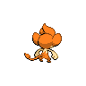 Pansear shiny back-facing sprite from Pokémon Black 2