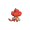 Pansear back-facing sprite from Pokémon White