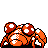 Paras back-facing sprite from Pokémon Crystal