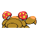 Paras back-facing sprite from Pokémon Pearl