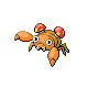 Paras front-facing sprite from Pokémon Pearl