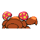 Paras shiny back-facing sprite from Pokémon Pearl
