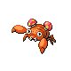 Paras shiny front-facing sprite from Pokémon Pearl