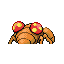 Paras back-facing sprite from Pokémon FireRed