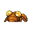 Paras shiny back-facing sprite from Pokémon FireRed