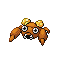 Paras shiny front-facing sprite from Pokémon FireRed