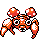 Paras front-facing sprite from Pokémon Silver