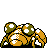 Paras shiny back-facing sprite from Pokémon Silver