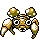 Paras shiny front-facing sprite from Pokémon Silver